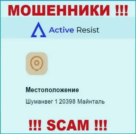 Адрес регистрации Active Resist на официальном web-сайте фиктивный !!! Будьте очень внимательны !
