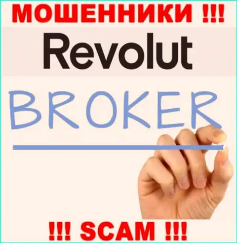 Револют Ком занимаются грабежом наивных клиентов, орудуя в направлении Брокер