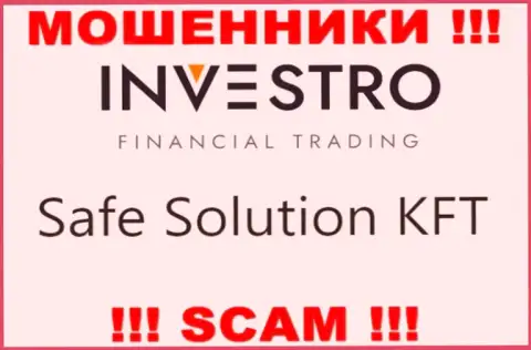 Организация Investro Fm находится под крылом конторы Safe Solution KFT
