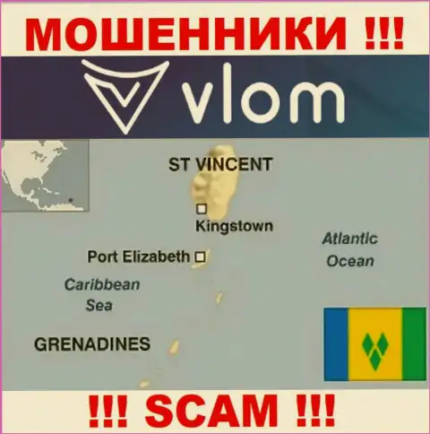 Влом Ком расположились на территории - Saint Vincent and the Grenadines, избегайте совместной работы с ними