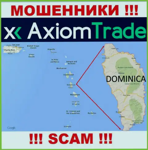 У себя на сайте Axiom-Trade Pro указали, что они имеют регистрацию на территории - Commonwealth of Dominica