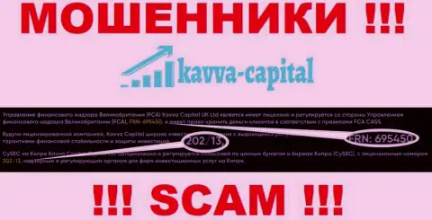 Вы не вернете деньги из организации Kavva Capital, даже если узнав их номер лицензии с официального сайта