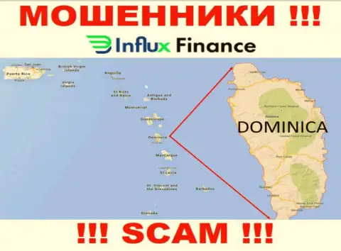 Организация InFluxFinance - это internet-ворюги, отсиживаются на территории Commonwealth of Dominica, а это оффшор