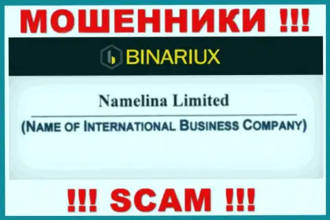 Binariux Net - это ворюги, а управляет ими Namelina Limited