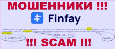 На интернет-ресурсе ФинФай предоставлена их лицензия, но это настоящие мошенники - не нужно доверять им