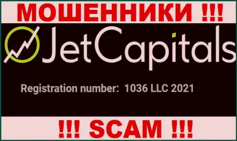 Рег. номер конторы JetCapitals Com, который они засветили на своем информационном ресурсе: 1036 LLC 2021