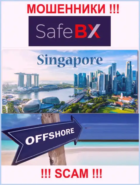 Singapore - офшорное место регистрации разводил СейфБиИкс, показанное у них на интернет-ресурсе
