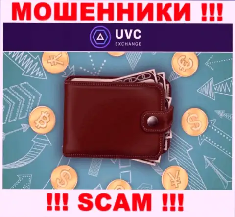 Crypto кошелек - именно в указанном направлении оказывают свои услуги воры UVC Exchange