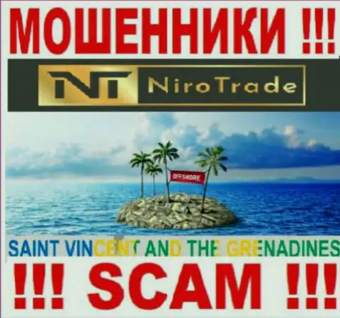 NiroTrade осели на территории St. Vincent and the Grenadines и беспрепятственно отжимают вложенные деньги