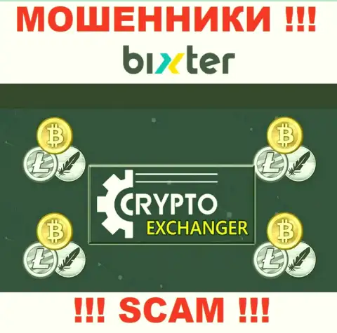 Bixter Org - это наглые мошенники, вид деятельности которых - Крипто обменник