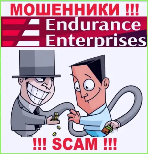 Заработок с ДЦ Endurance Enterprises Вы не увидите - весьма рискованно вводить дополнительно финансовые средства