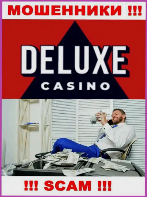 БУДЬТЕ БДИТЕЛЬНЫ, у мошенников Deluxe Casino нет регулируемого органа  - очевидно крадут вложенные средства