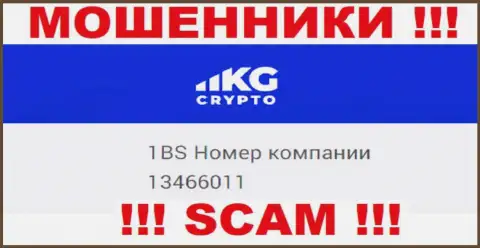 Номер регистрации конторы CryptoKG, Inc, в которую деньги рекомендуем не отправлять: 13466011