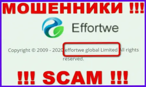На онлайн-ресурсе Еффортве 365 сообщается, что Effortwe Global Limited - это их юр. лицо, но это не значит, что они приличны