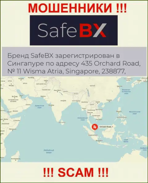 Не взаимодействуйте с организацией Safe BX - указанные internet разводилы сидят в офшорной зоне по адресу - 435 Орчард-роуд, № 11 Висма Атриа, 238877 Сингапур