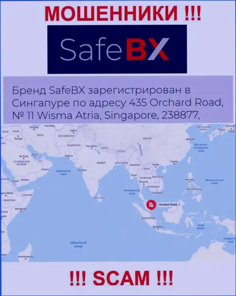 Не взаимодействуйте с организацией Safe BX - указанные internet разводилы сидят в офшорной зоне по адресу - 435 Орчард-роуд, № 11 Висма Атриа, 238877 Сингапур