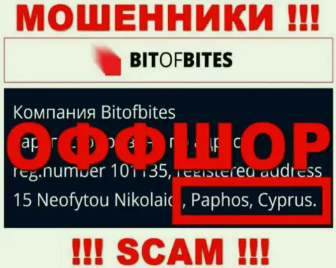 Bit Of Bites - это интернет-мошенники, их место регистрации на территории Cyprus